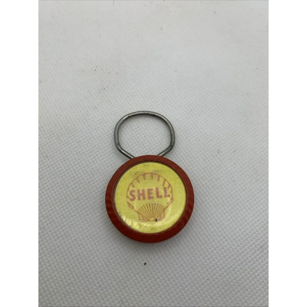 Vtg Shell Oil Key Chain - Floyd’s She’ll Service - Florissant, MO